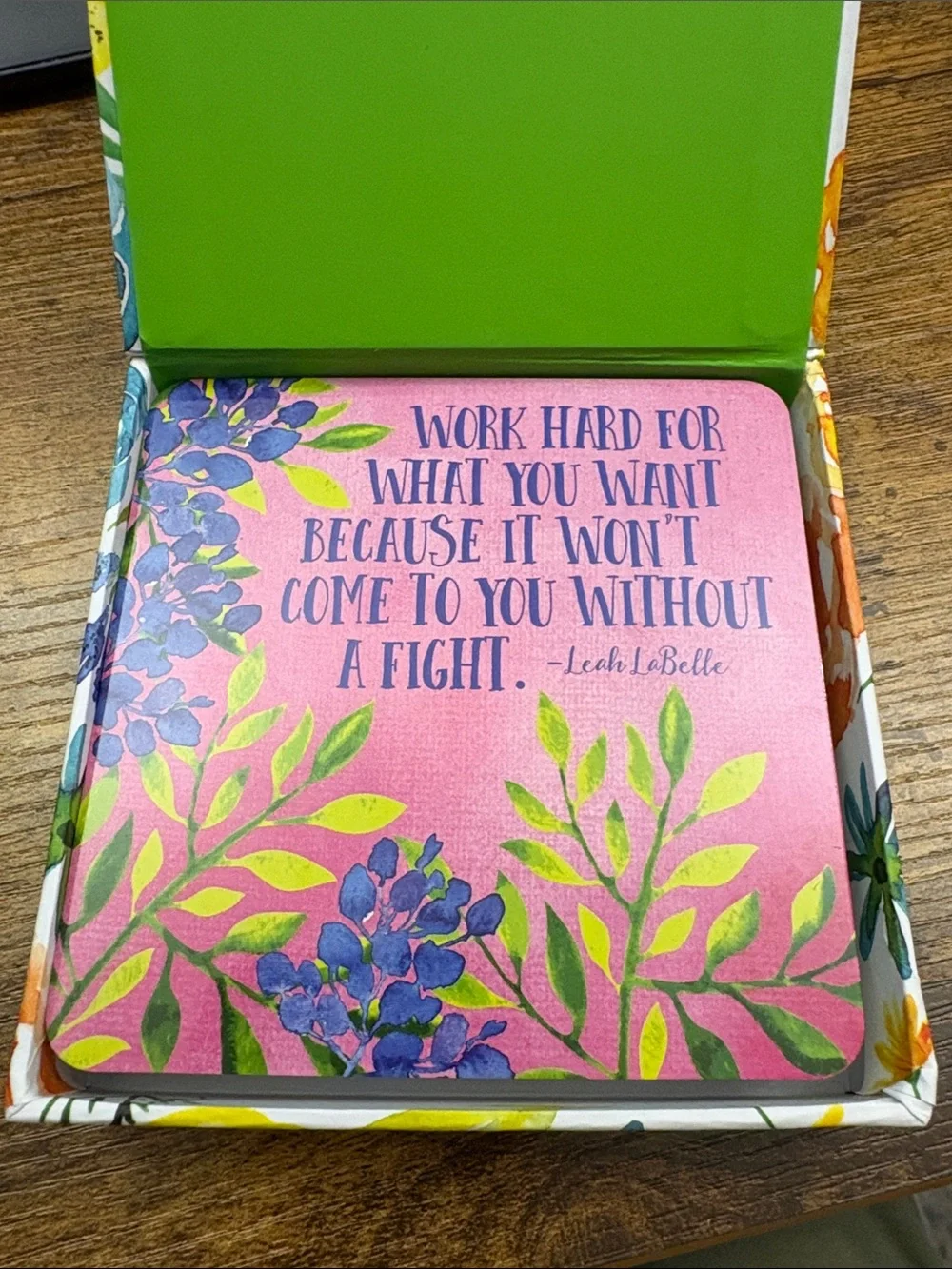Inspirational Floral Insight cards She Believed She Could, So She Did
